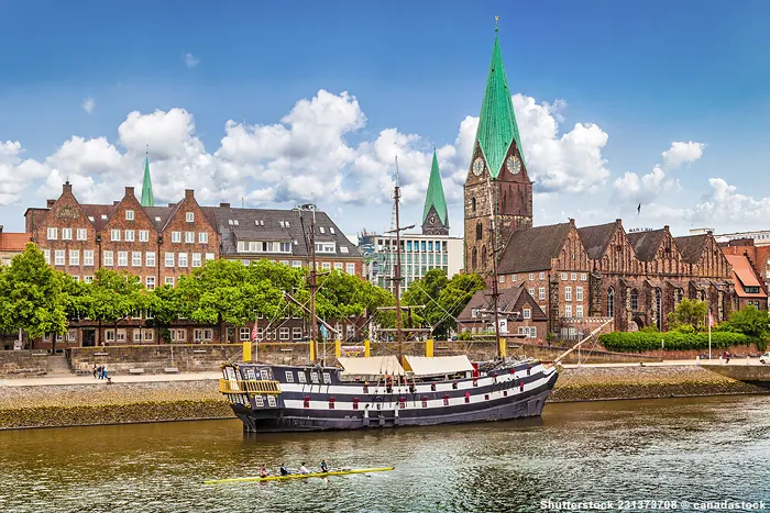 Bremen, Altstadt an der Weser