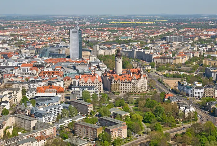 Panoramablick auf die StadtLeipzig