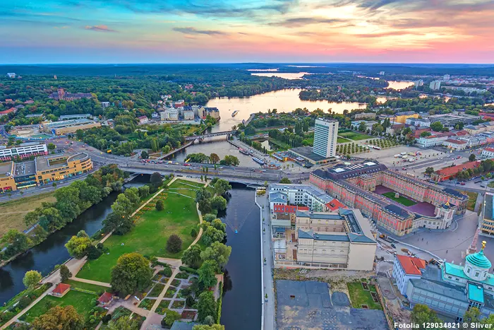 Panoramablick über Potsdam und Neues Palais