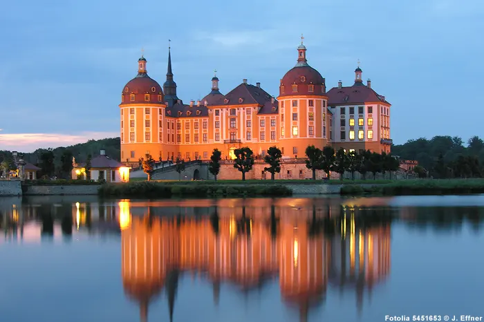 Blick auf Schloss Moritzburg
